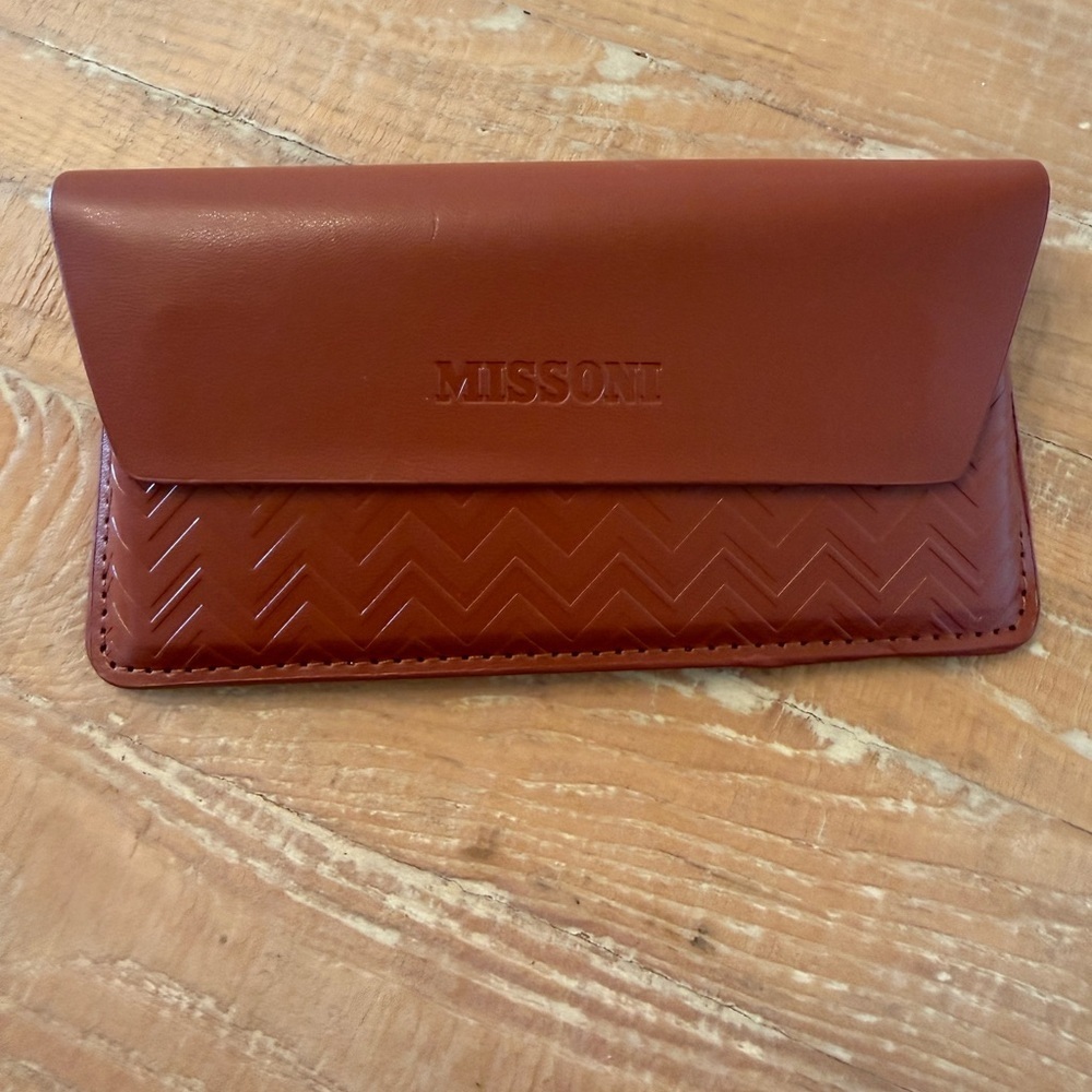 Missoni Terracotta Leather Glass Case